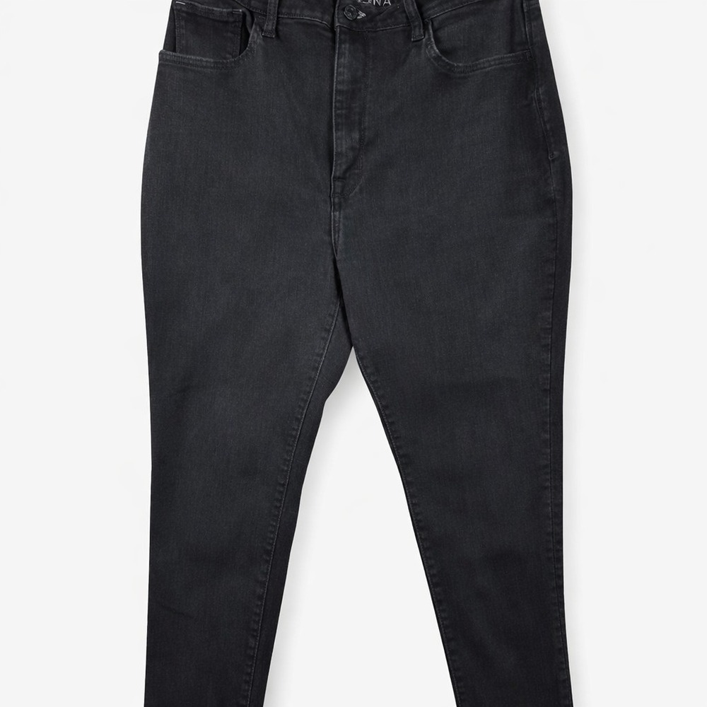 Arizona Jean Co Black Slim Taper Jeans Mens‎ 32x28 Dark Wash Stretch Casual